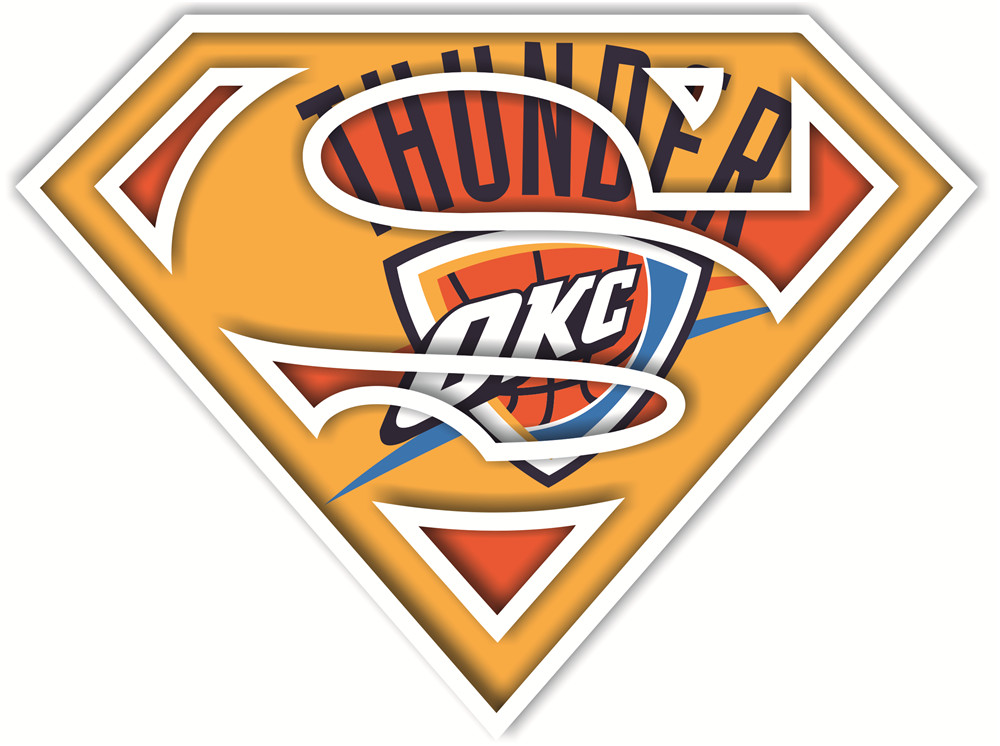 Oklahoma City Thunder superman iron on heat transfer Oklahoma City Thunder superman iron on heat transfer